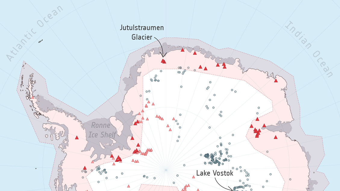 Scoperti 85 laghi inediti sotto il ghiaccio dell’Antartide nel 2025